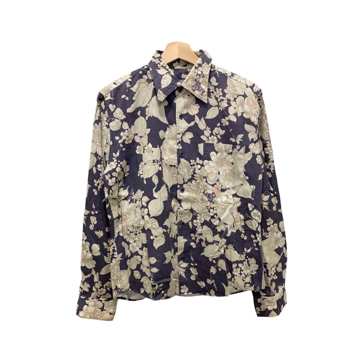 Tornado Mart Vintage Y2K Tornado Mart Japan Floral Pattern L/S Shirt Size US M / EU 48-50 / 2 - 1 Thumbnail
