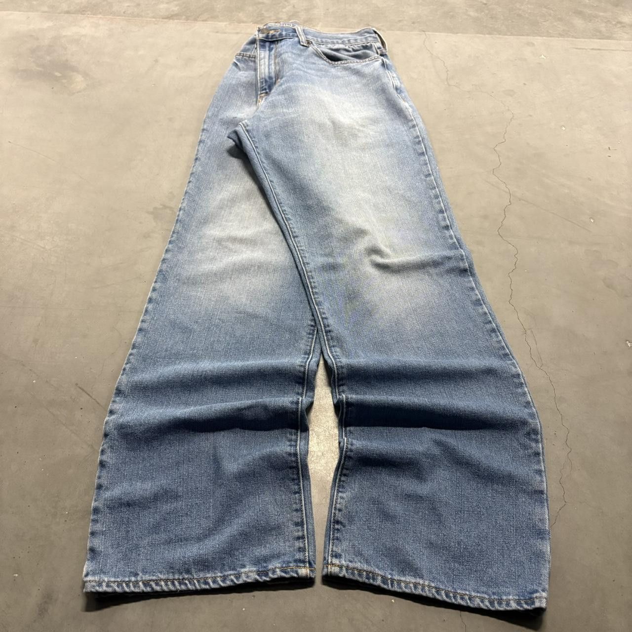 Old Navy Crazy Vintage Y2K/2000s Baggy Old Navy Skater Style Light Blue Wash Denim Jeans! Size US 34 / EU 50 - 3 Thumbnail