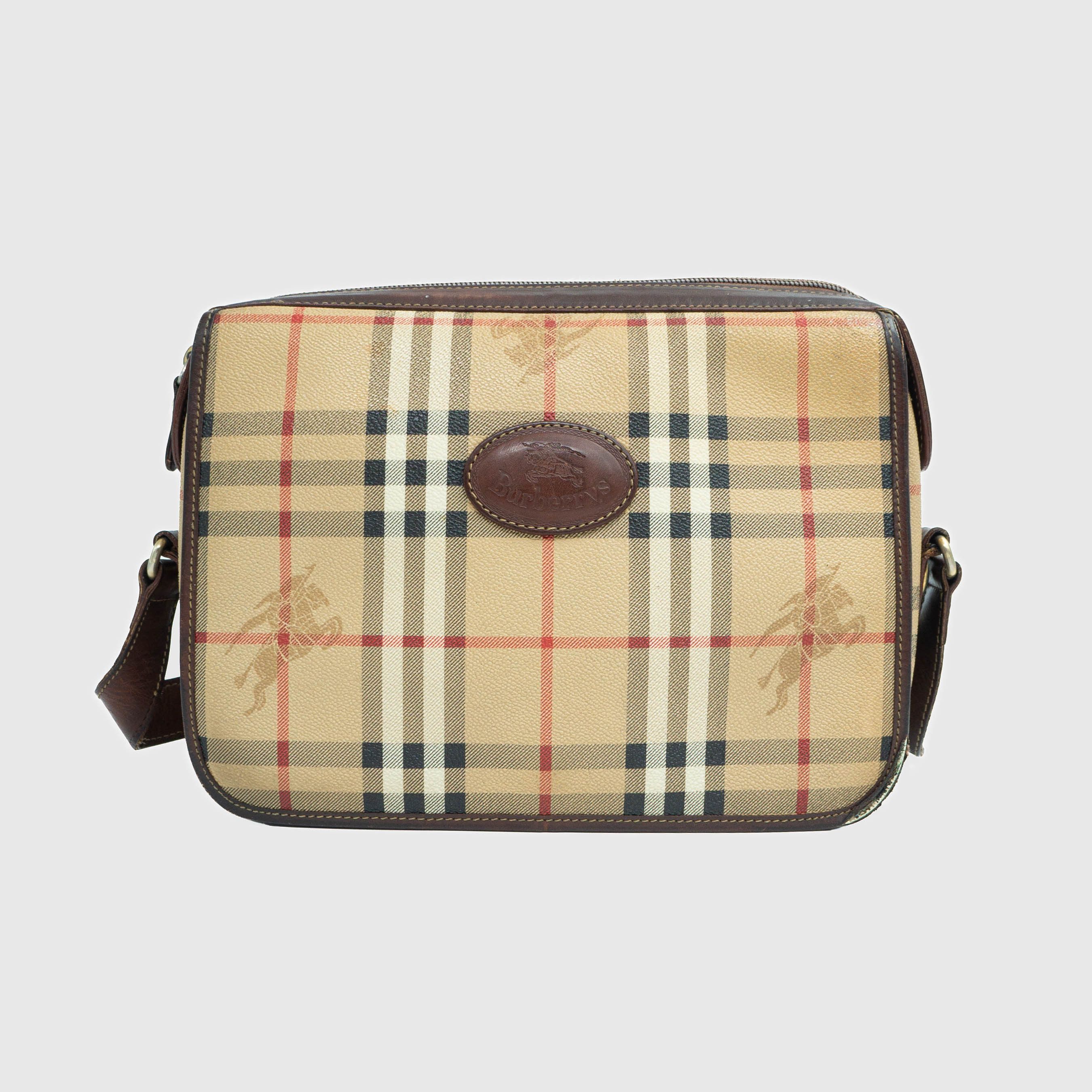 Burberry BURBERRY Check Monogram Shoulder Bag Vintage 80s 90s Grailed