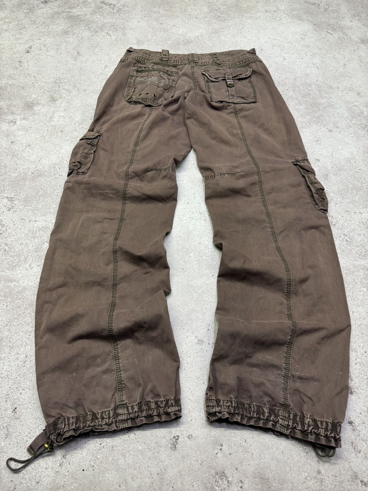Le Grande Bleu (L.G.B.) Vintage 00s Multi-pocket Faded Pants Size US 30 / EU 46 - 7 Thumbnail