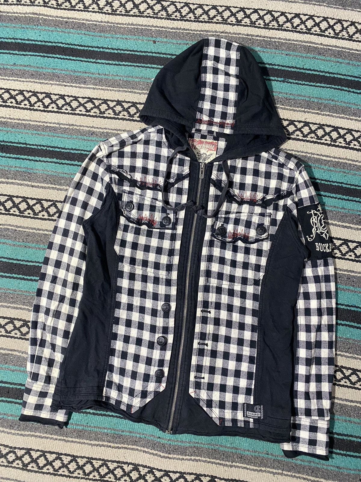 Japanese Brand 2000s Buckaro - Checkered Jacket Size US XL / EU 56 / 4 - 3 Thumbnail