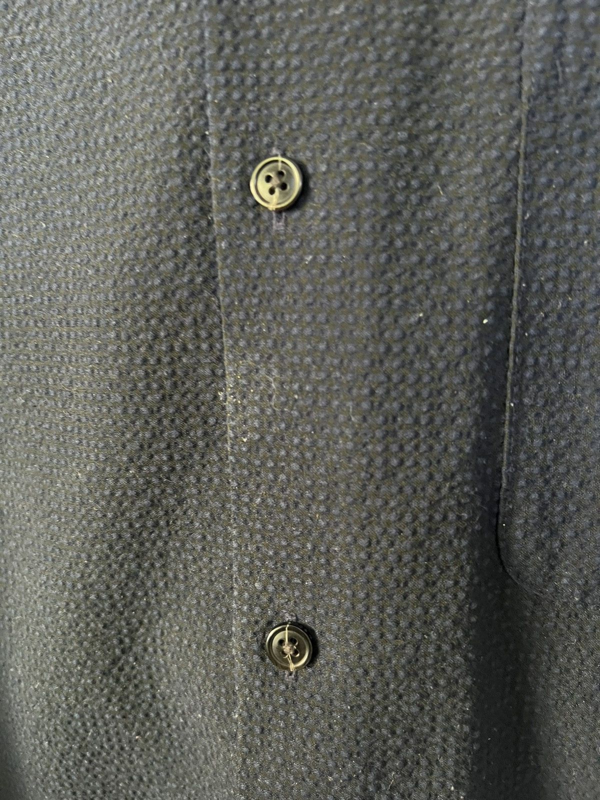 Scotch & Soda Scotch & Soda Seersucker Navy Shirt Size US L / EU 52-54 / 3 - 3 Thumbnail