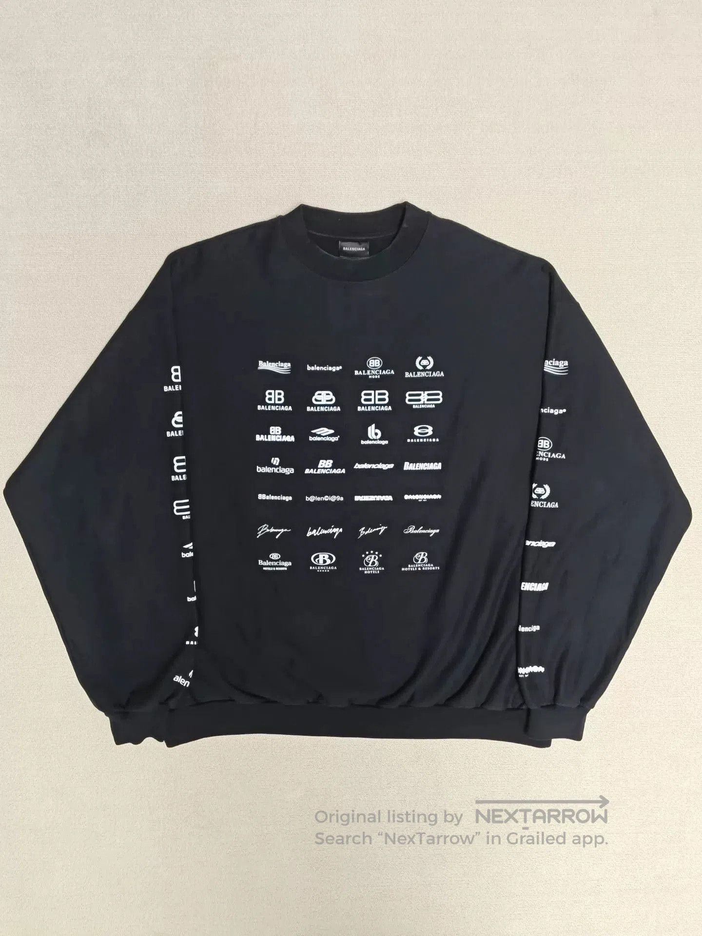 Balenciaga balenciaga archives logo print sweatshirt. Size US S / EU 44-46 / 1 - 1 Thumbnail