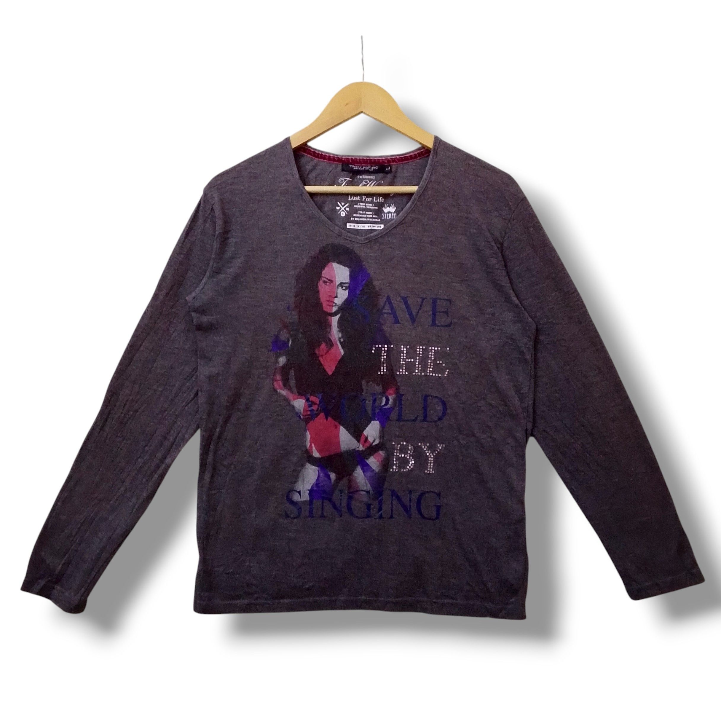 Japanese Brand LGB Dragon Trip V-Neck Longsleeve | Grailed