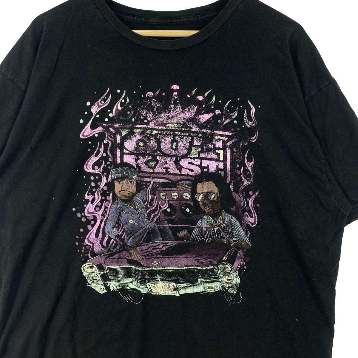 Vintage Vintage OUTKAST GRAPHIC Flame Car Print Hip Hop Size US XXL / EU 58 / 5 - 6 Thumbnail