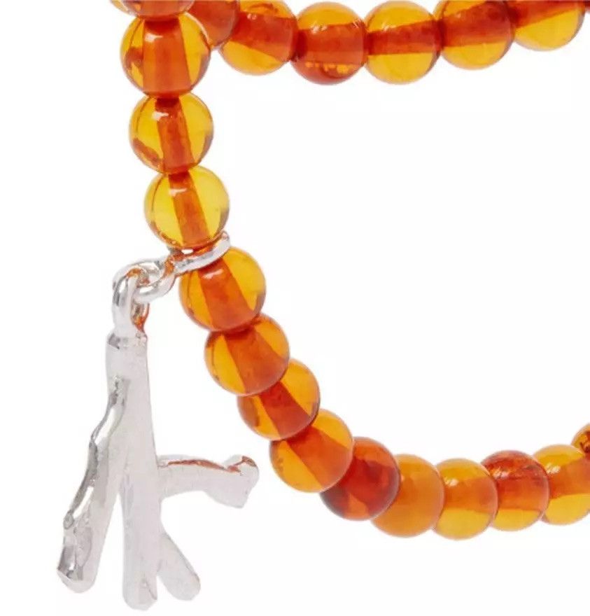Isaia Silver Hematite Wrap Bracelet Orange Saracino Jewlery Men's Size ONE SIZE - 4 Thumbnail