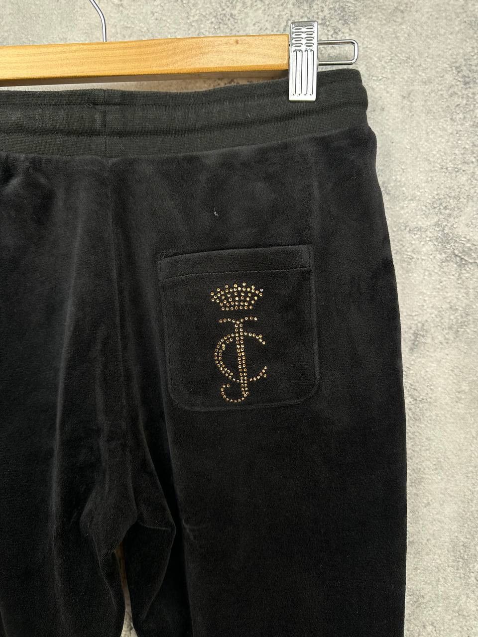Juicy Couture Juicy Couture Velour Track Pants Y2K Rhinestone Logo Joggers Size 27" / US 4 / IT 40 - 8 Thumbnail