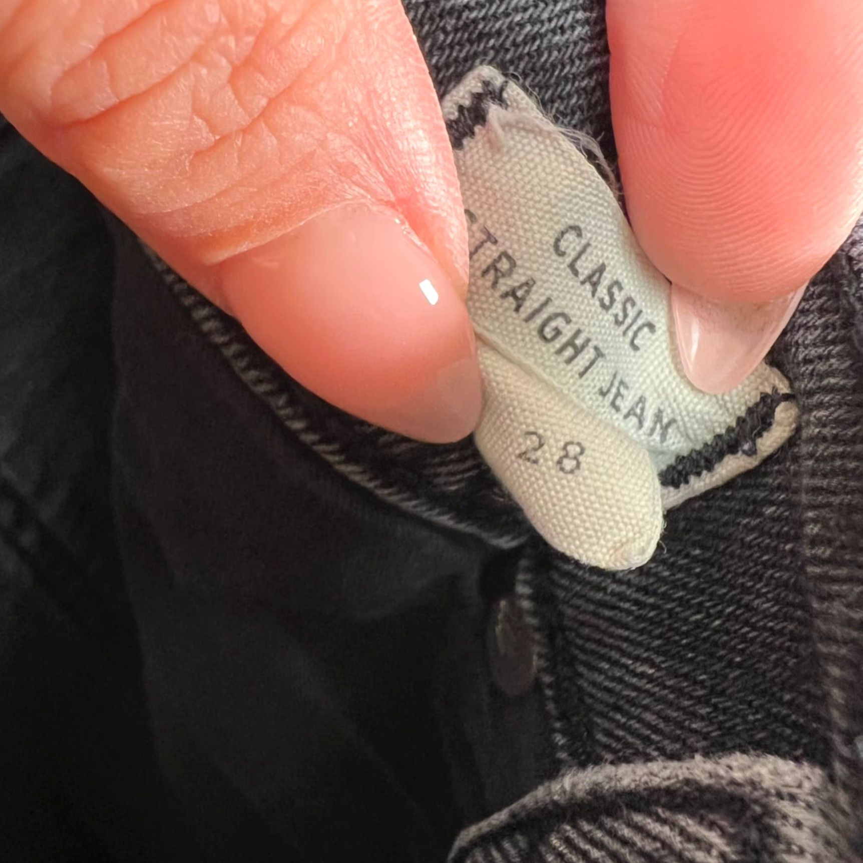 Madewell Madewell Jeans Womens Size 28 Classic Straight Denim Gray Cotton Blend 5-Pocket Size 28" / US 6 / IT 42 - 4 Thumbnail