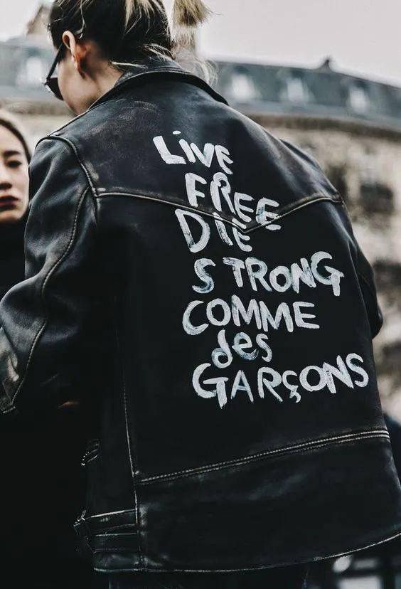 Comme des Garcons Lewis Leathers Live Free Die Strong Comme Des Garçons Size US M / EU 48-50 / 2 - 1 Thumbnail