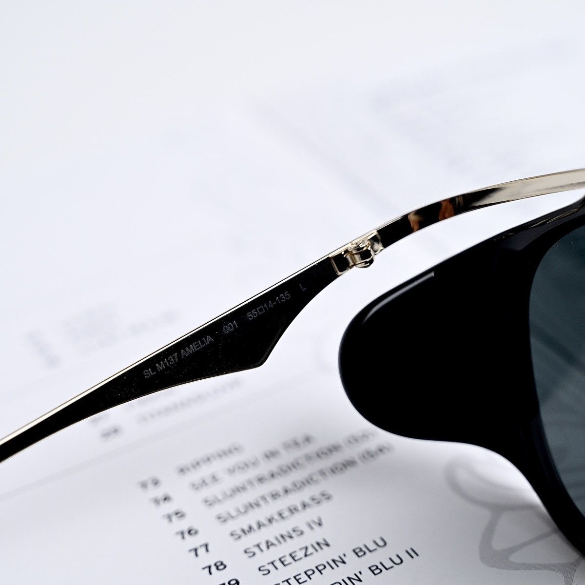 Yves Saint Laurent SAINT LAURENT SL M137 AMELIA SUNGLASSES Size ONE SIZE - 5 Thumbnail