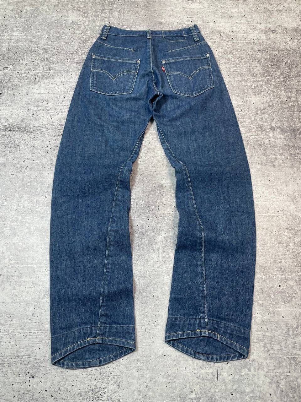 Levi's Vintage 00s Levis Engineered Twisted Leg Denim Jeans Y2K Size US 26 / EU 42 - 5 Thumbnail