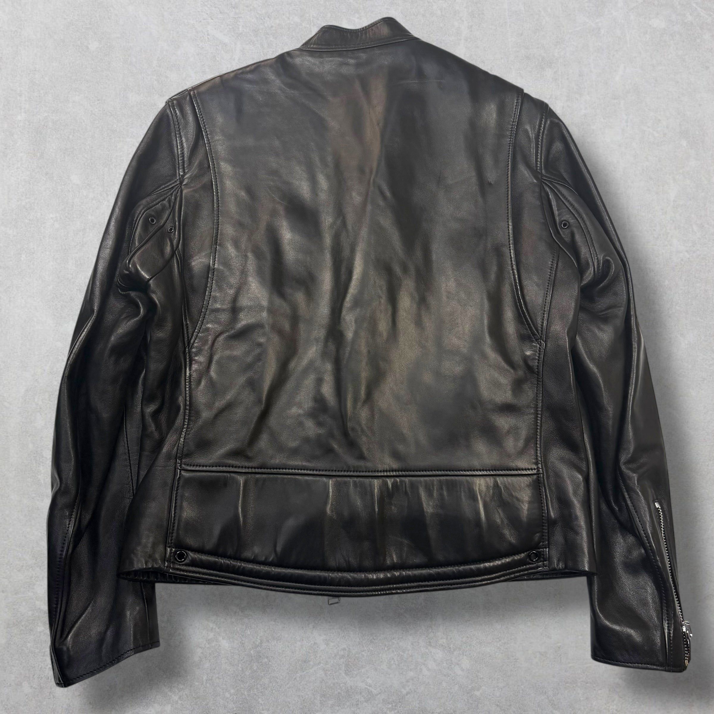 Other Saint Laurent Cafe Racer Leather Biker Jacket 54 (M) Size US M / EU 48-50 / 2 - 2 Thumbnail