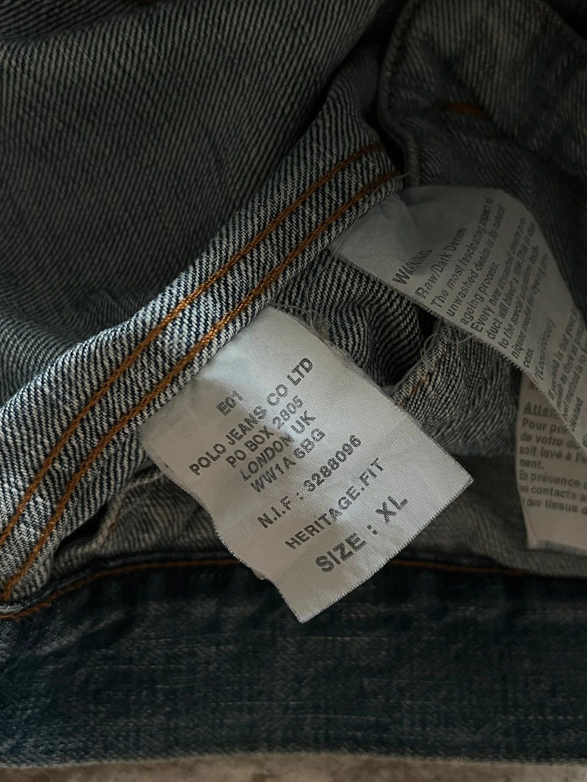 Ralph Lauren Ralph Lauren Polo Jeans Sz XL Denim Jeans Jacket 2001 Rare Size US XL / EU 56 / 4 - 15 Thumbnail
