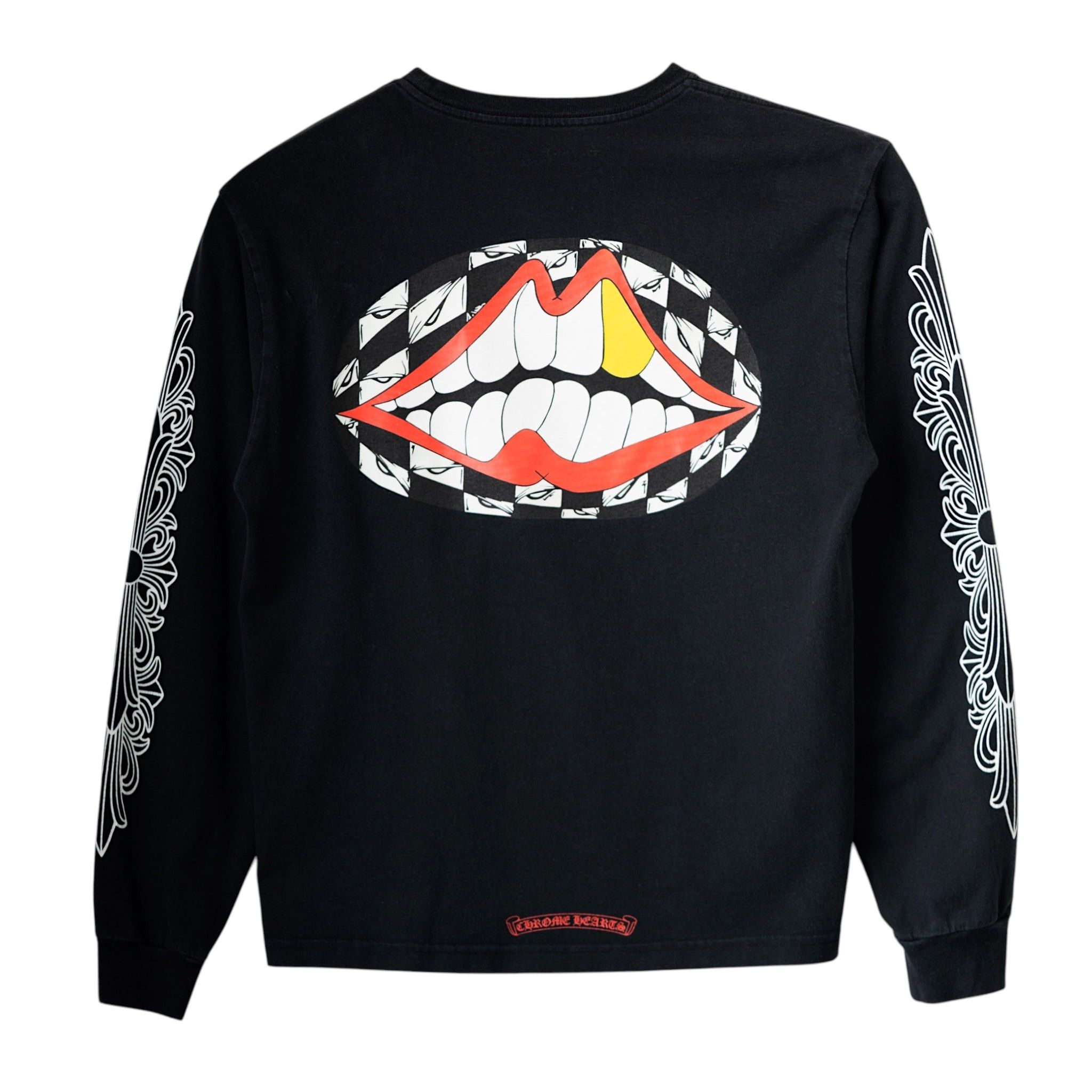 Chrome Hearts Cemetery Cross Long Sleeve Kelly Green/Glo