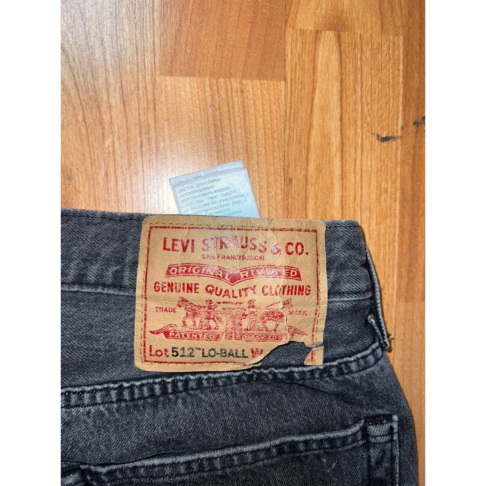 Levi's Levi's 512 Lo-Ball Jeans Denim Black Levi Strauss 28x32 Size US 28 / EU 44 - 10 Thumbnail