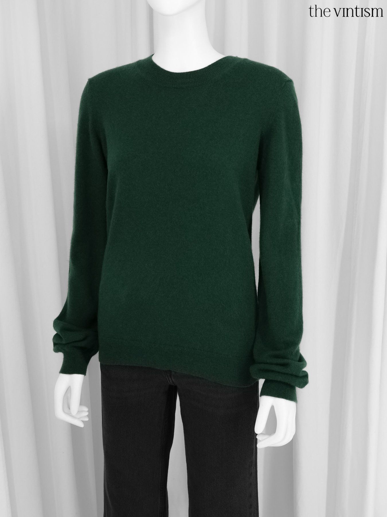 Other Bite Studios Green 100% Pure Cashmere Crewneck Sweater Size S / US 4 / IT 40 - 3 Thumbnail
