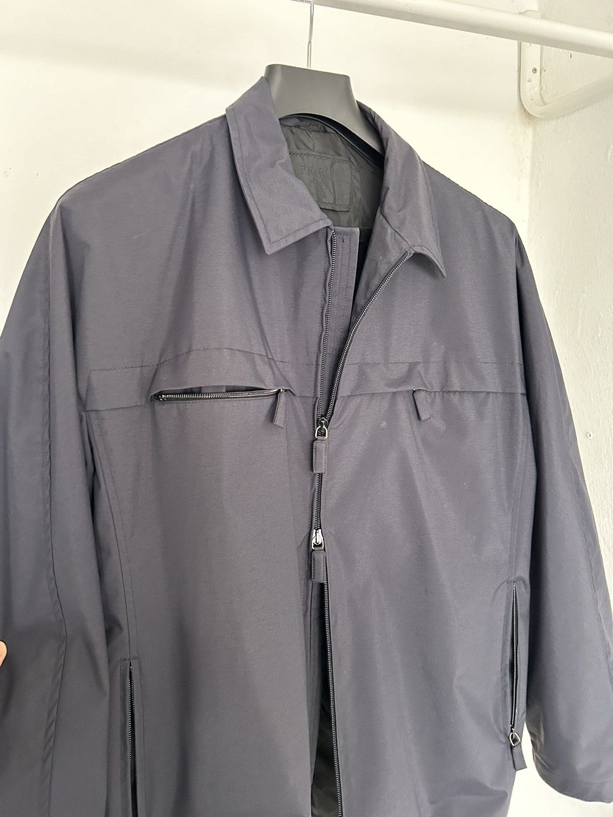 Prada Vintage archive Prada Nylon navy blouson Size US M / EU 48-50 / 2 - 15 Thumbnail