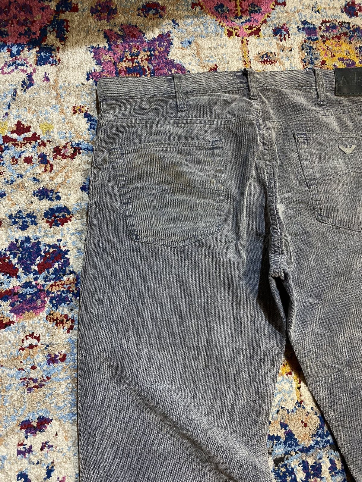 Giorgio Armani Giorgio Armani Fiocchi Snaps Grey Cotton Denim Jeans W36 Size US 36 / EU 52 - 3 Thumbnail