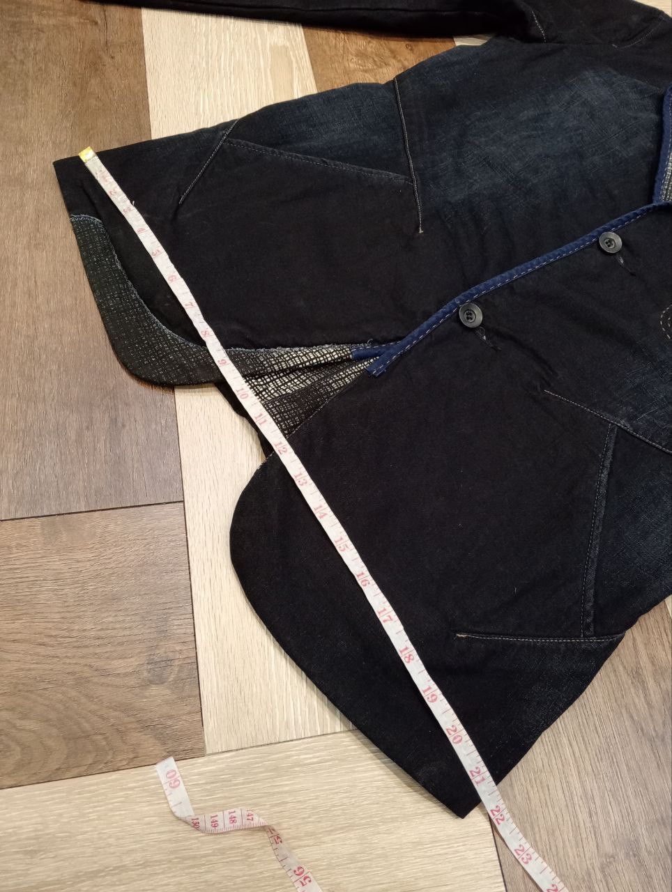 Marithe + Francois Girbaud MARITHE FRANCOIS GIRBAUD JAPAN DENIM INDIGO TAILORED JACKET Size US M / EU 48-50 / 2 - 20 Thumbnail