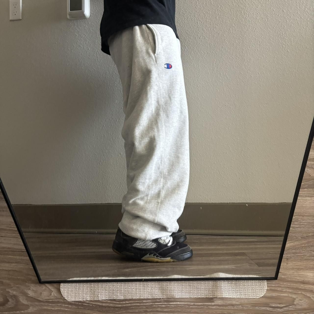 Japanese Brand Crazy Vintage 90s Baggy Grey Skater Essential Sweatpants! Fits M Size US 32 / EU 48 - 2 Thumbnail