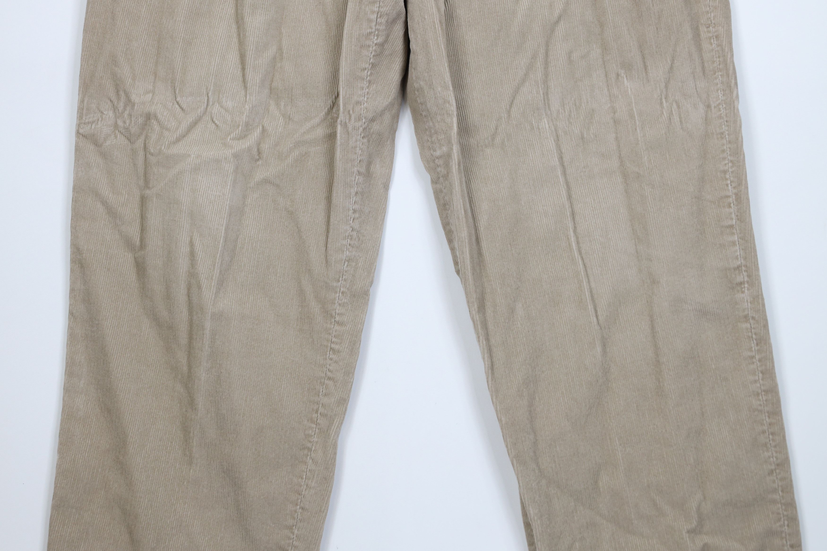 Lands' End Vintage 90s Lands End Pleated Wide Leg Corduroy Chino Pants Size US 34 / EU 50 - 3 Thumbnail