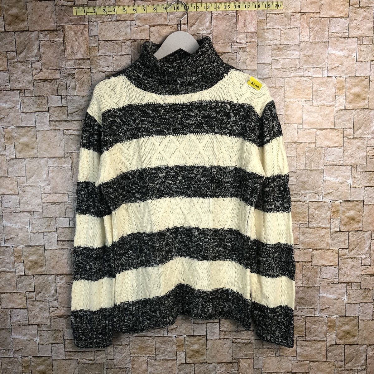 Homespun Knitwear × Japanese Brand × Solid and Striped Lock Heaven Stripe Knitwear like kurt cobain #A190 Size M / US 6-8 / IT 42-44 - 1 Thumbnail