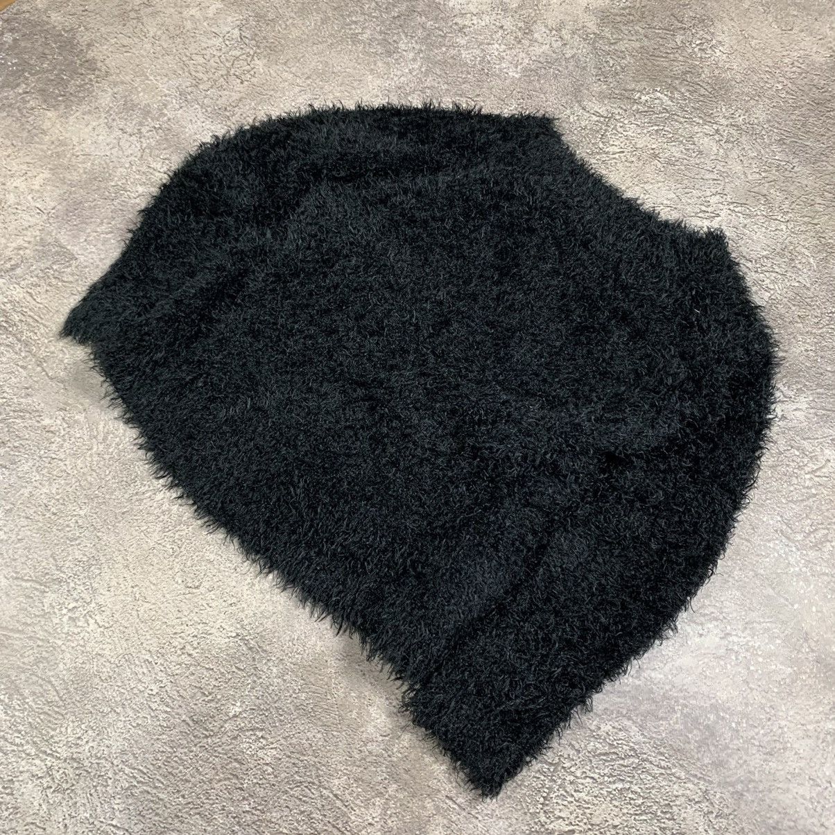 Vintage Vintage 90s Mohair Oversized Sweater Y2K Grunge Black Logo M Size M / US 6-8 / IT 42-44 - 5 Thumbnail