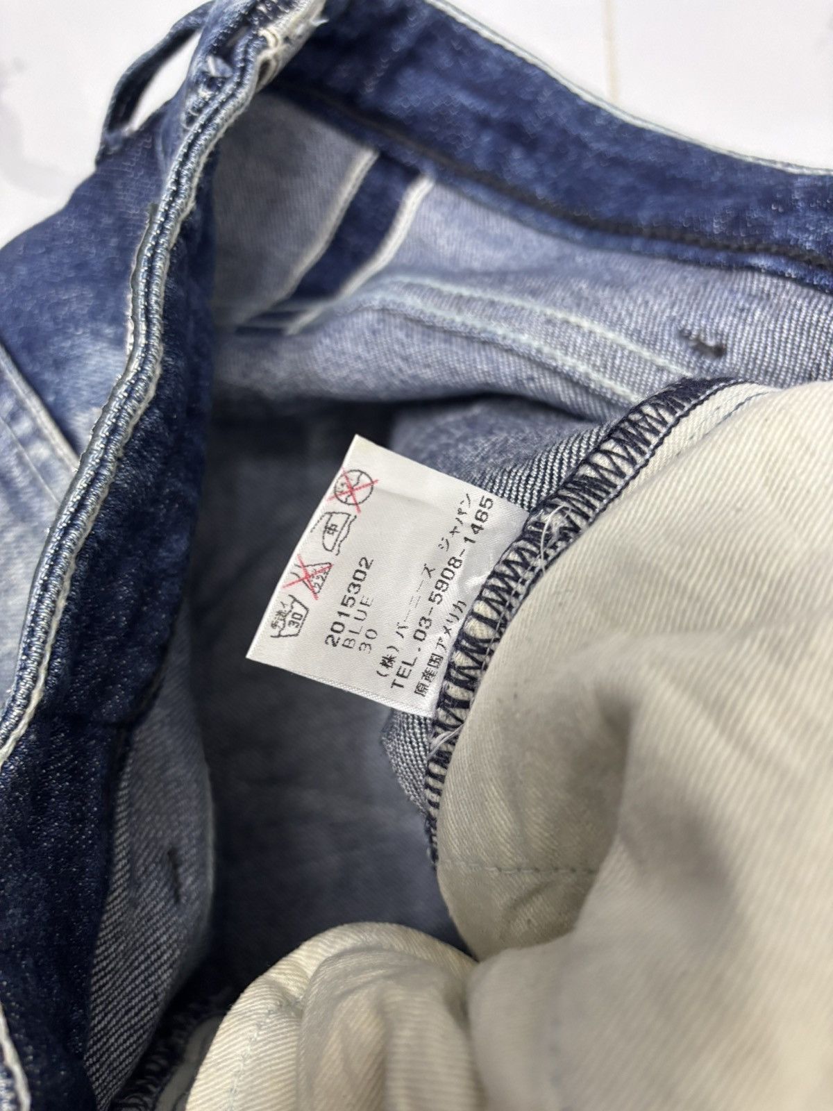 Le Grande Bleu (L.G.B.) ACID WASH LGB NUMBER NINE STYLE TERRA NULL DISTRESSED DENIM Size US 31 - 11 Thumbnail