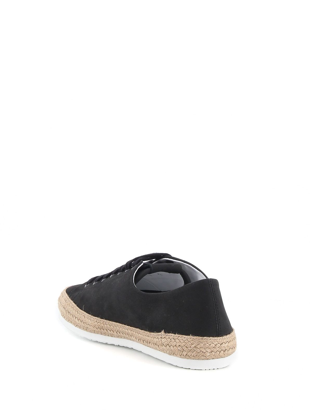 Moschino o1y0225 Logo Embroidered Espadrilled in Black/Beige Size US 6 / EU 39 - 4 Thumbnail