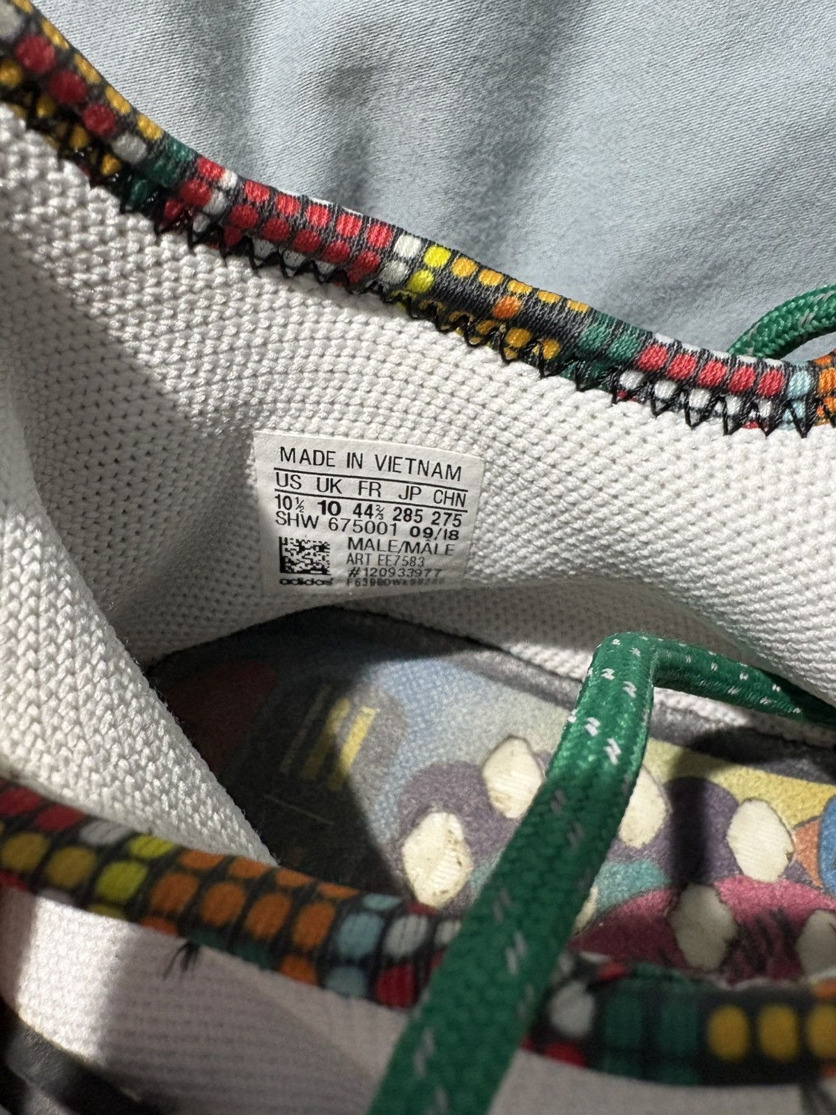 Adidas × Pharrell Adidas NMD HU Human Race Pharrell Size US 10.5 / EU 43-44 - 5 Thumbnail