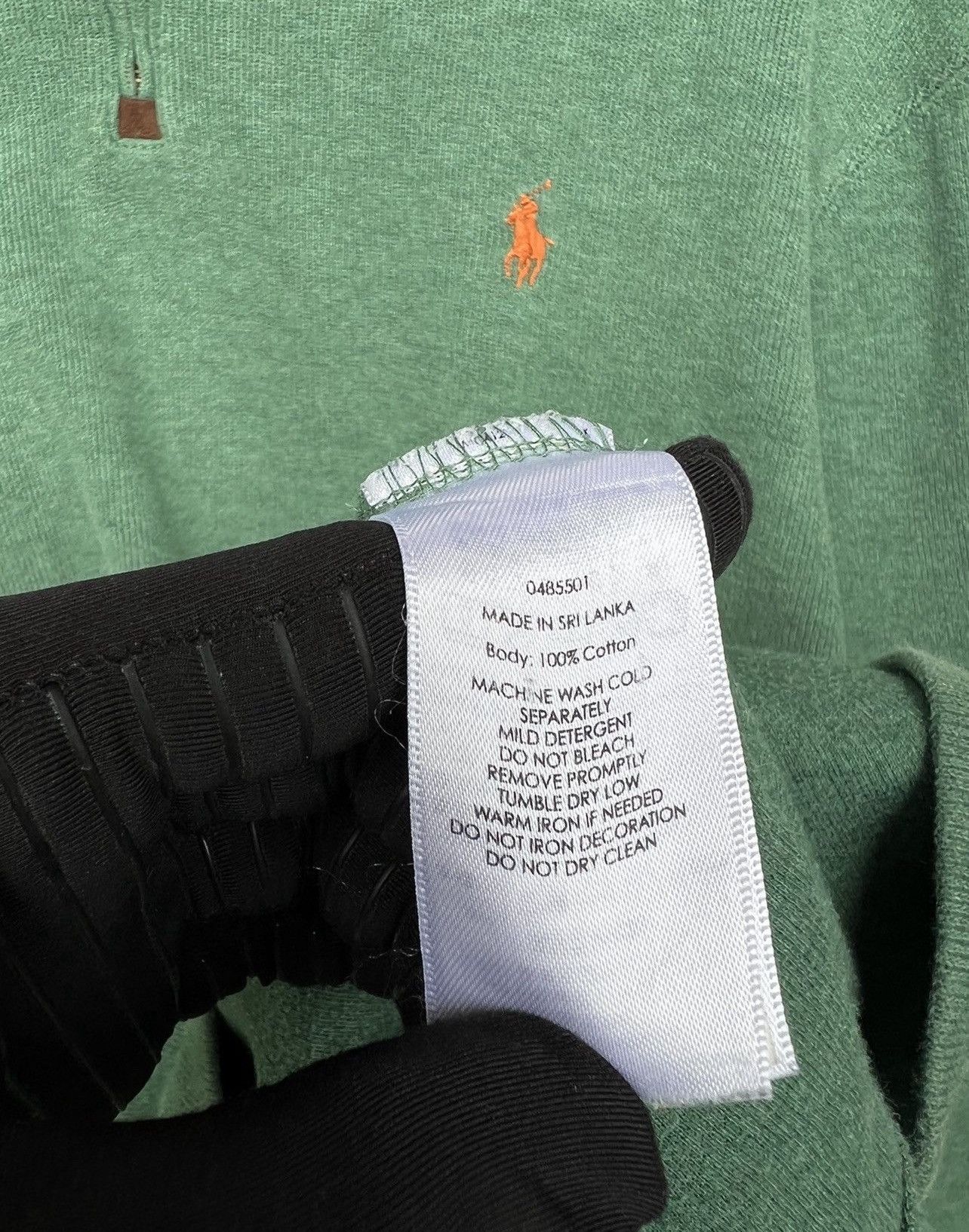 Polo Ralph Lauren Vintage Polo Ralph Lauren Green Half Zip Sweater Size M Size US L / EU 52-54 / 3 - 6 Thumbnail