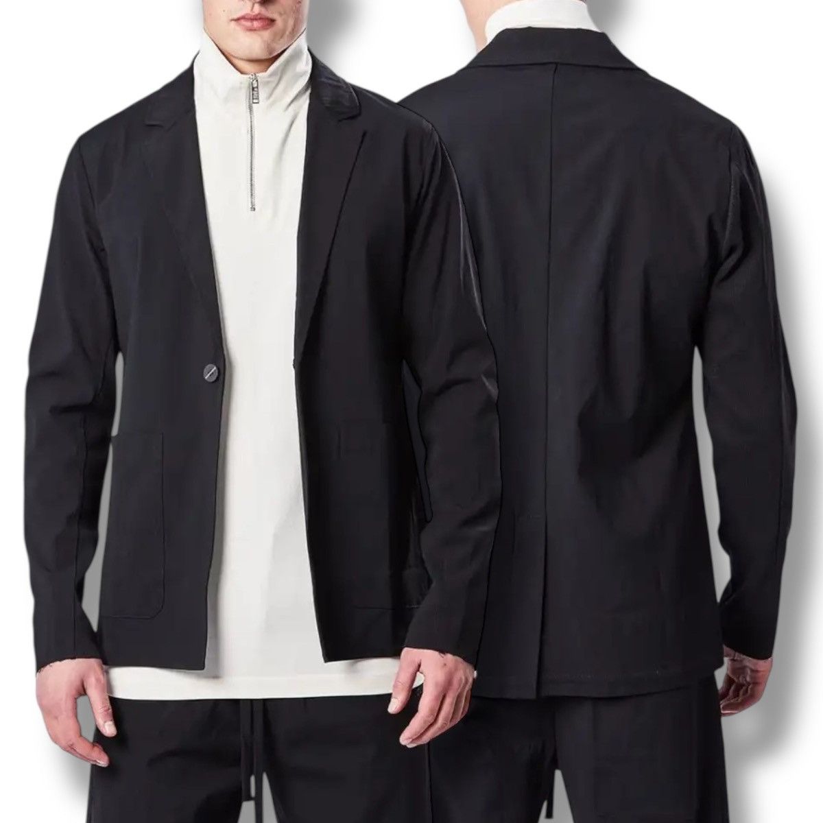 Thom Krom thom/krom One-Button Woven Stretch Jacket Size US XS / EU 42 / 0 - 1 Thumbnail