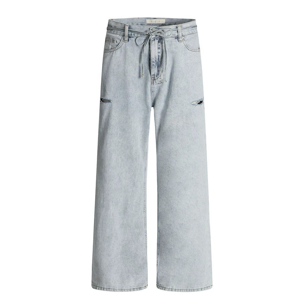 Japanese Brand × Jean Loose Men's Wide Leg Punk Washed Ripped Jeans Size US 32 / EU 48 - 1 Thumbnail
