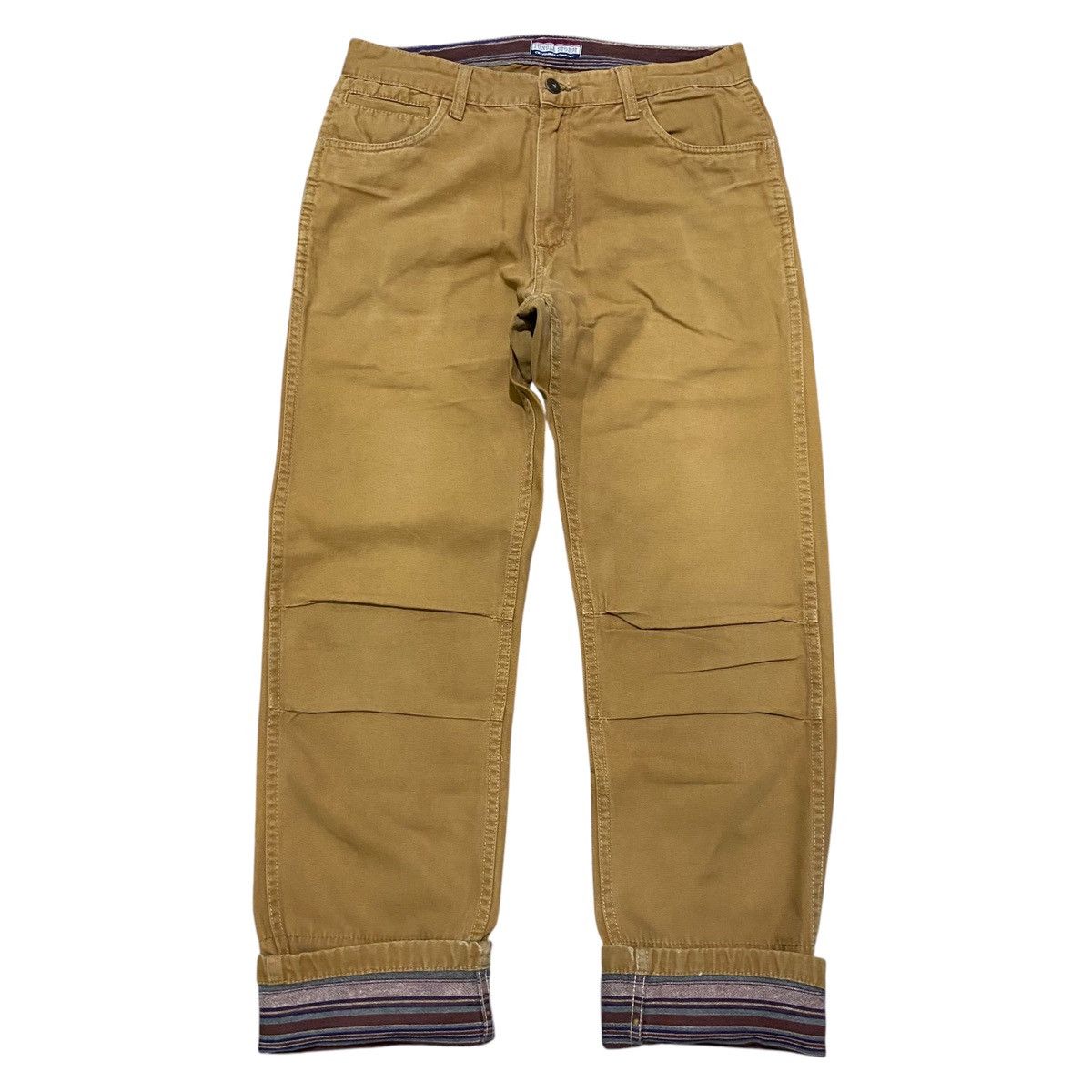Japanese Brand Vtg Jungle Storm Blanked Lined Canvas Pants - Brown Size US 31 - 6 Thumbnail