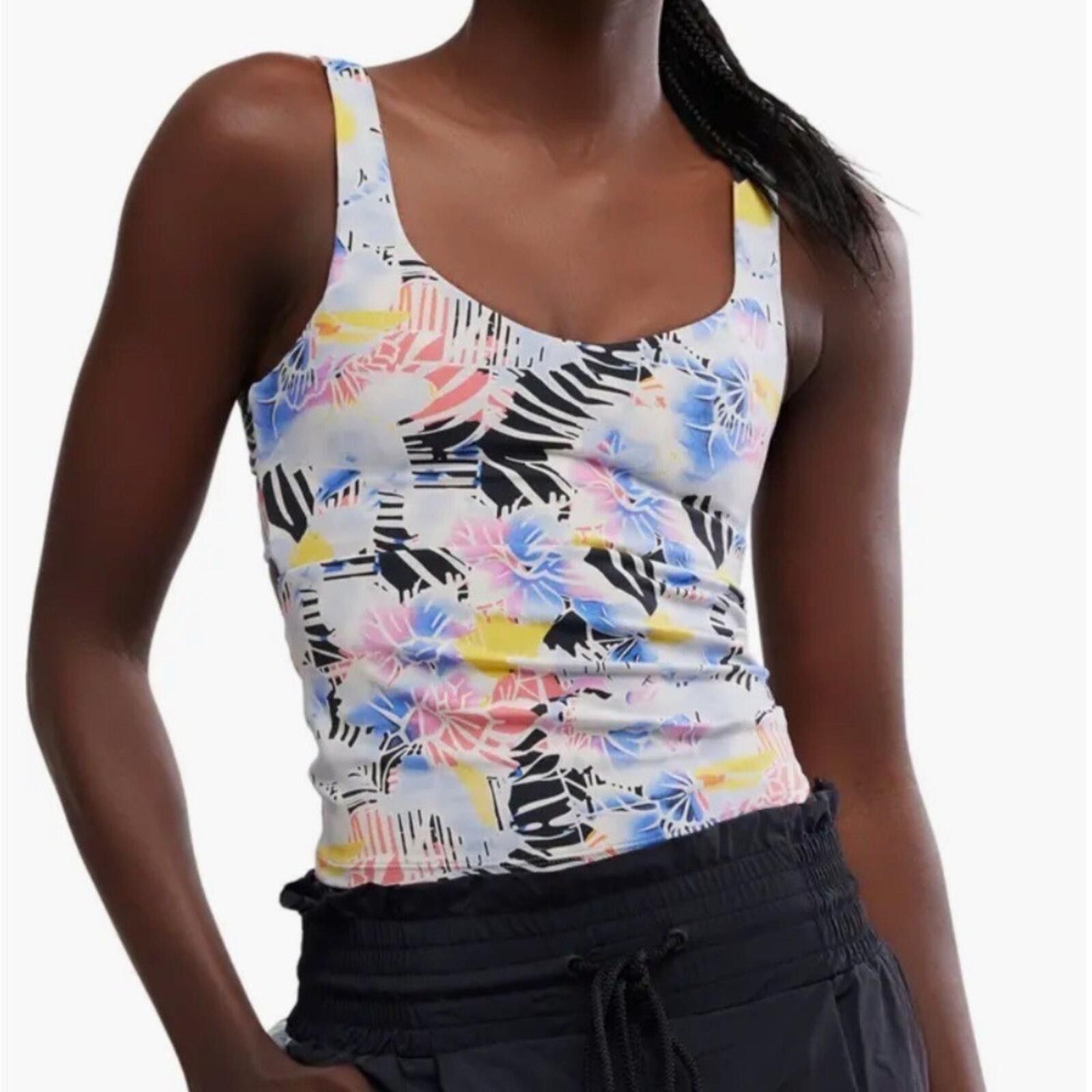 Free People Free People Multicolor Active Floral Tank Top, Size M Size M / US 6-8 / IT 42-44 - 12 Thumbnail