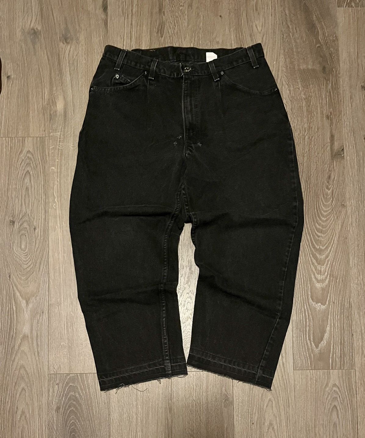 Levi's × Vintage Vintage Black Levi’s 580 Orange Tab Jeans Size US 36 / EU 52 - 2 Thumbnail