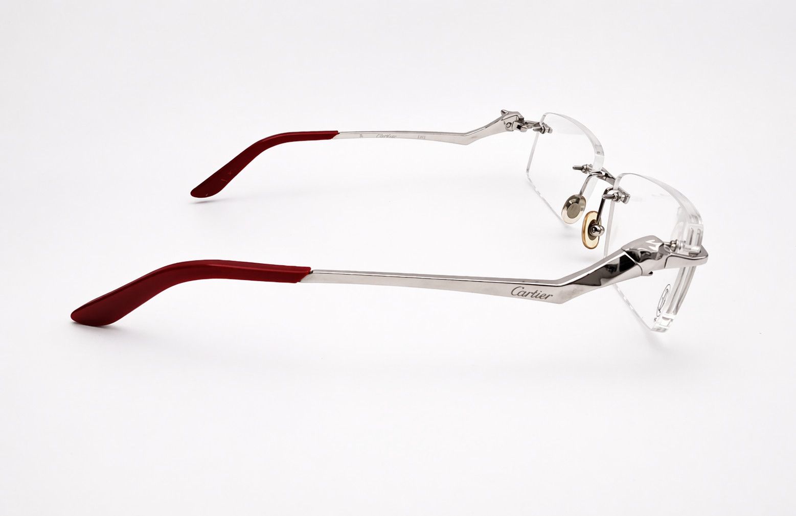 Cartier Authentic Cartier Silver Panthere Glasses CT02810 Size ONE SIZE - 7 Thumbnail