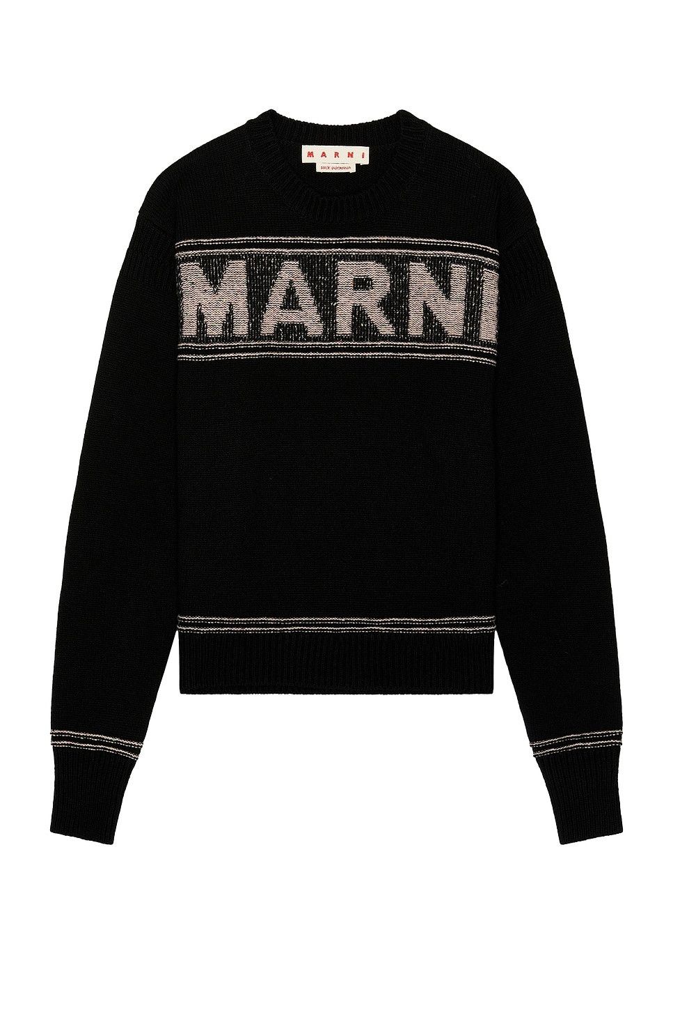 Marni o1w1db11125 Roundneck Sweater in Black Size US L / EU 52-54 / 3 - 1 Thumbnail