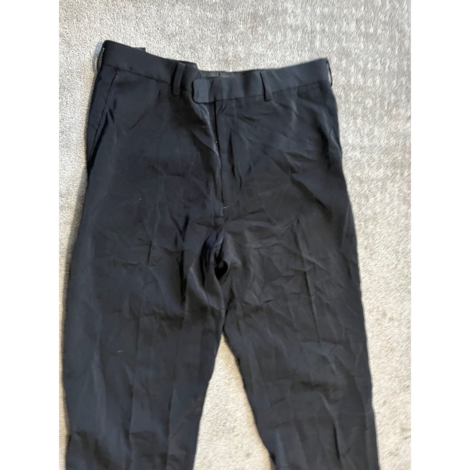 Perry Ellis Perry Ellis Men’s Dress Pants Black Flat Front 36x32 Modern Regular Pants Size US 36 / EU 52 - 2 Thumbnail