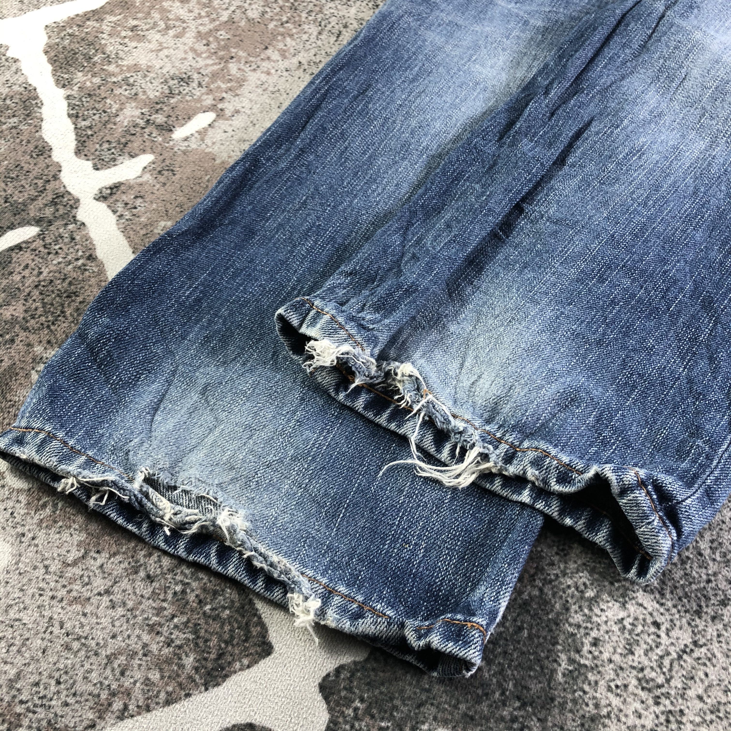 Tete Homme Tete Homme Jeans Distressed Denim KJ3027 Size US 30 / EU 46 - 6 Thumbnail