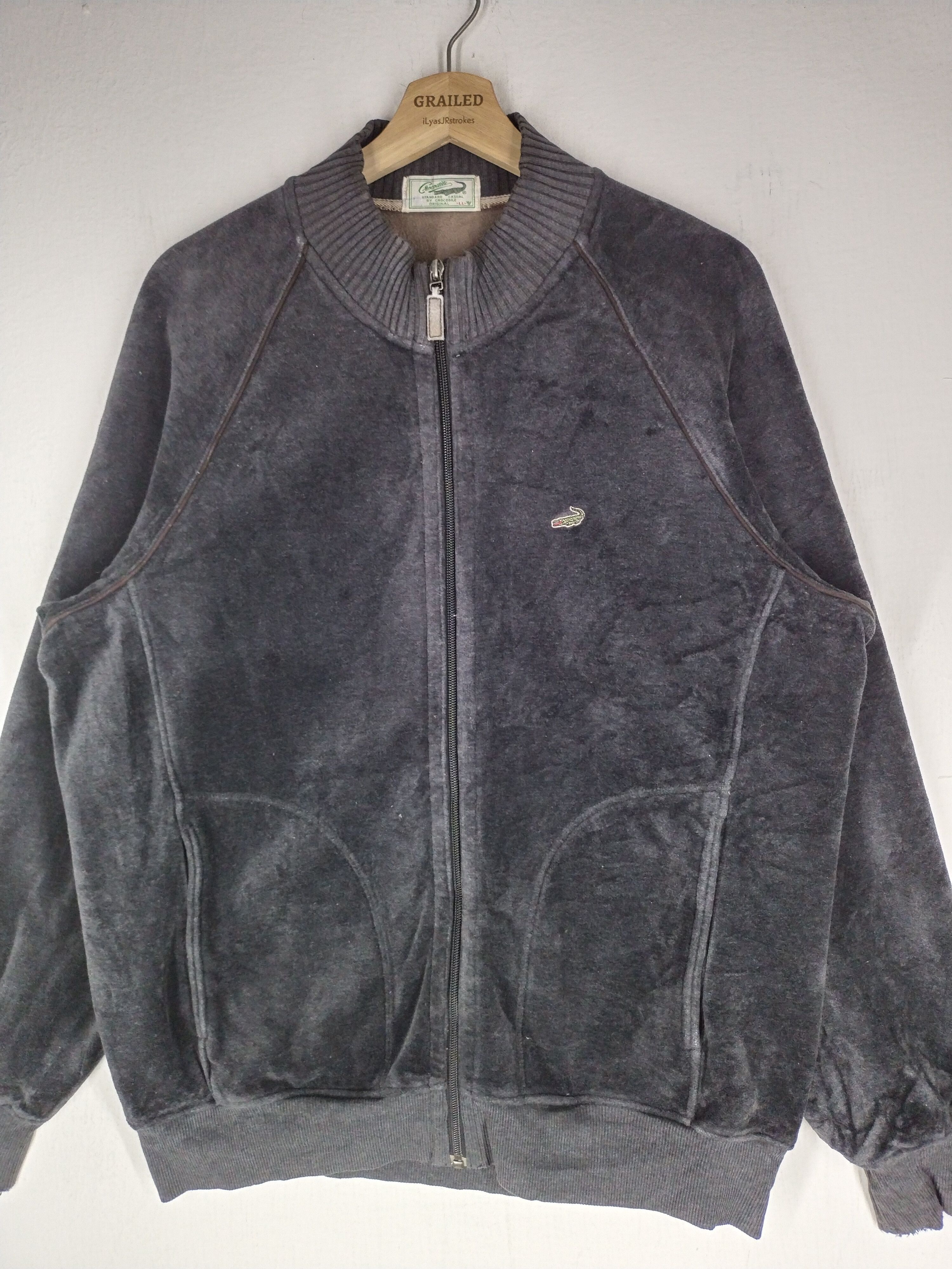 Lacoste Vtg Crocodile Zipper Corduroy Jacket Size US L / EU 52-54 / 3 - 3 Thumbnail