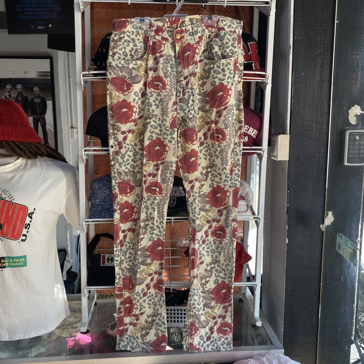 Issey Miyake Mercibeaucoup Paige Denim Floral Skyline Ankle Peg Jeans Size 32" / US 10 / IT 46 - 1 Thumbnail