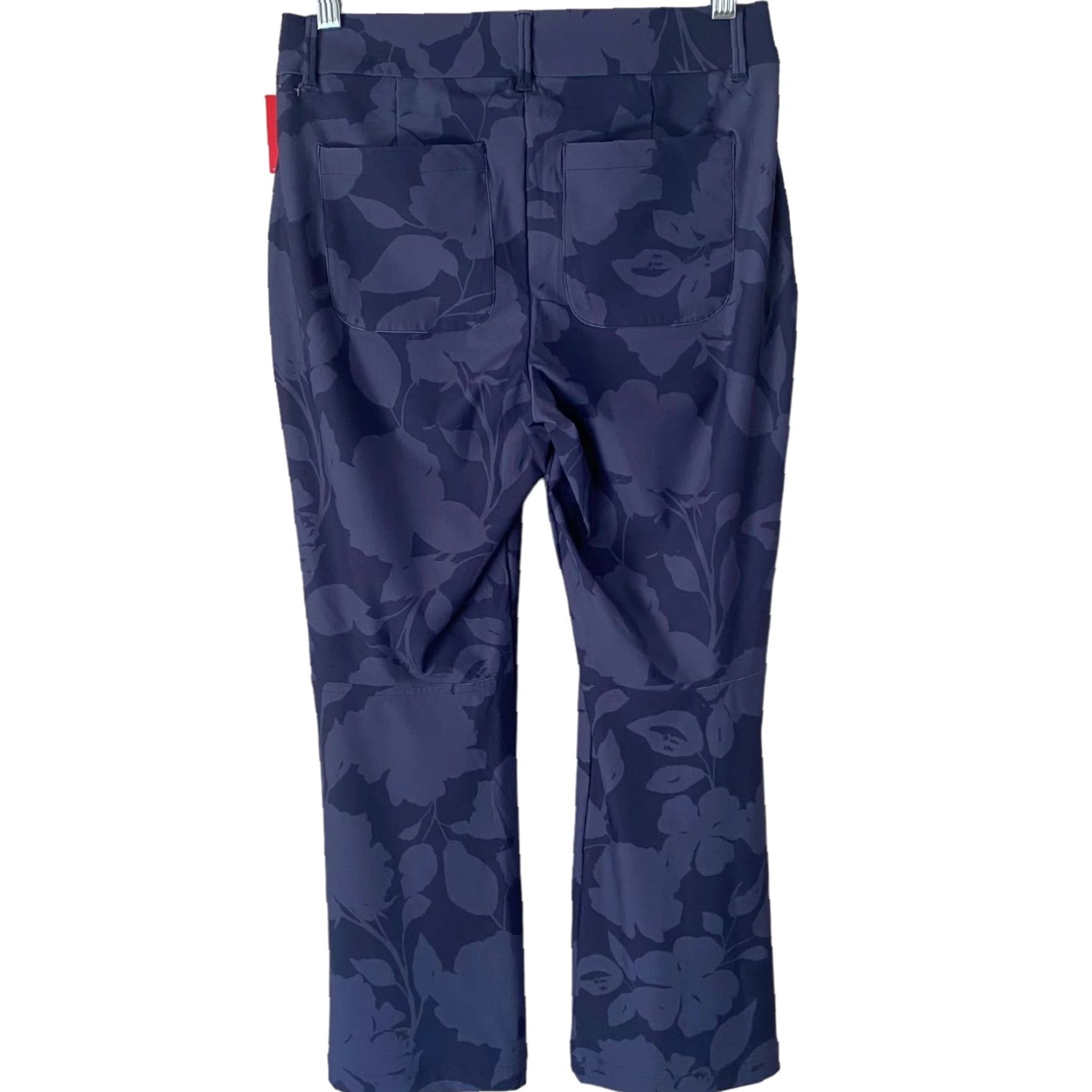 Spanx VINTAGE Spanx Sunshine Kick Flare Pants Blue Floral High-Rise Stretch Petite Small New Size 28" / US 6 / IT 42 - 3 Thumbnail