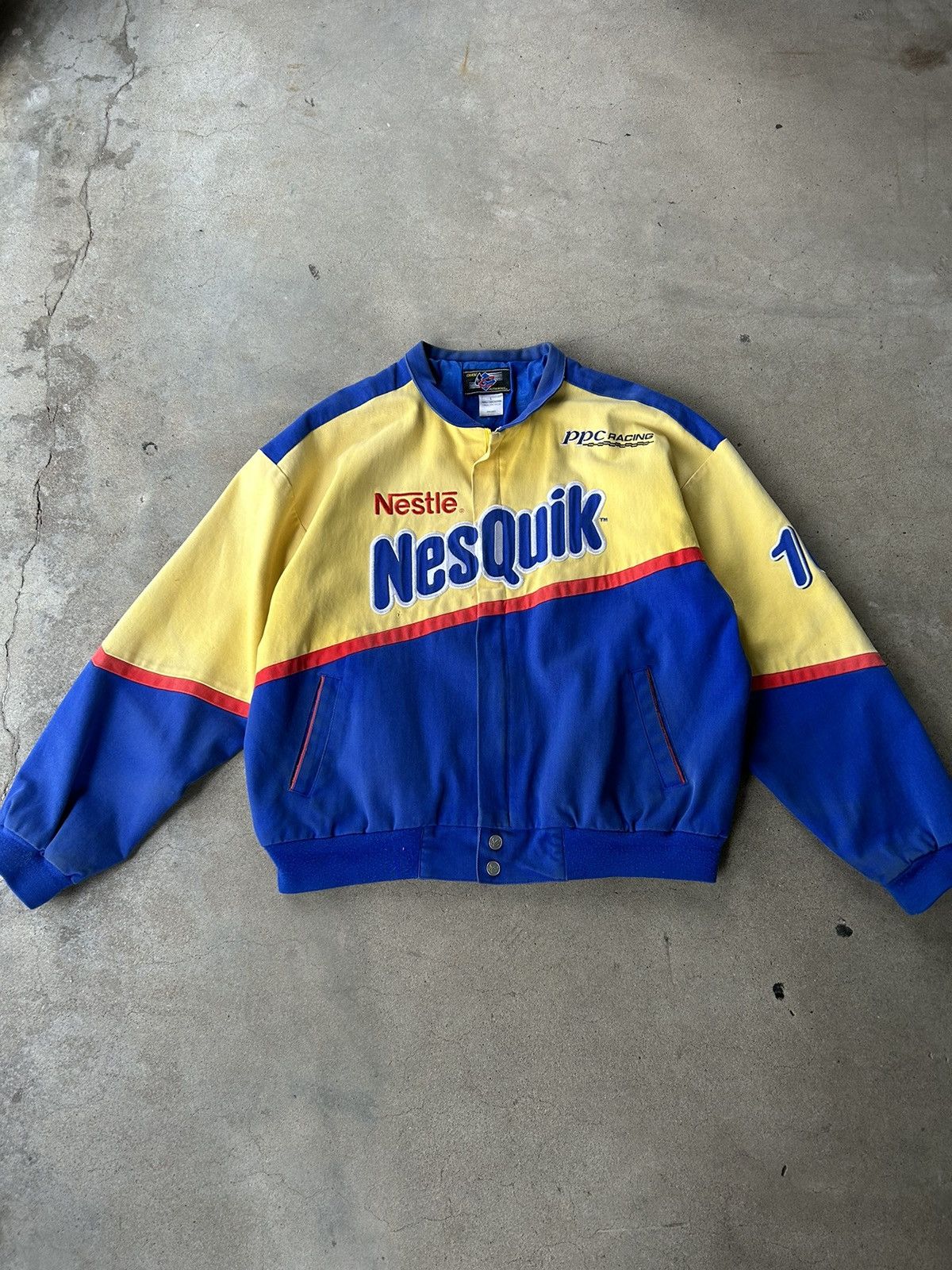 Vintage Vintage 90s Nestle Nesquik Scott Riggs Nascar Racing Jacket ...