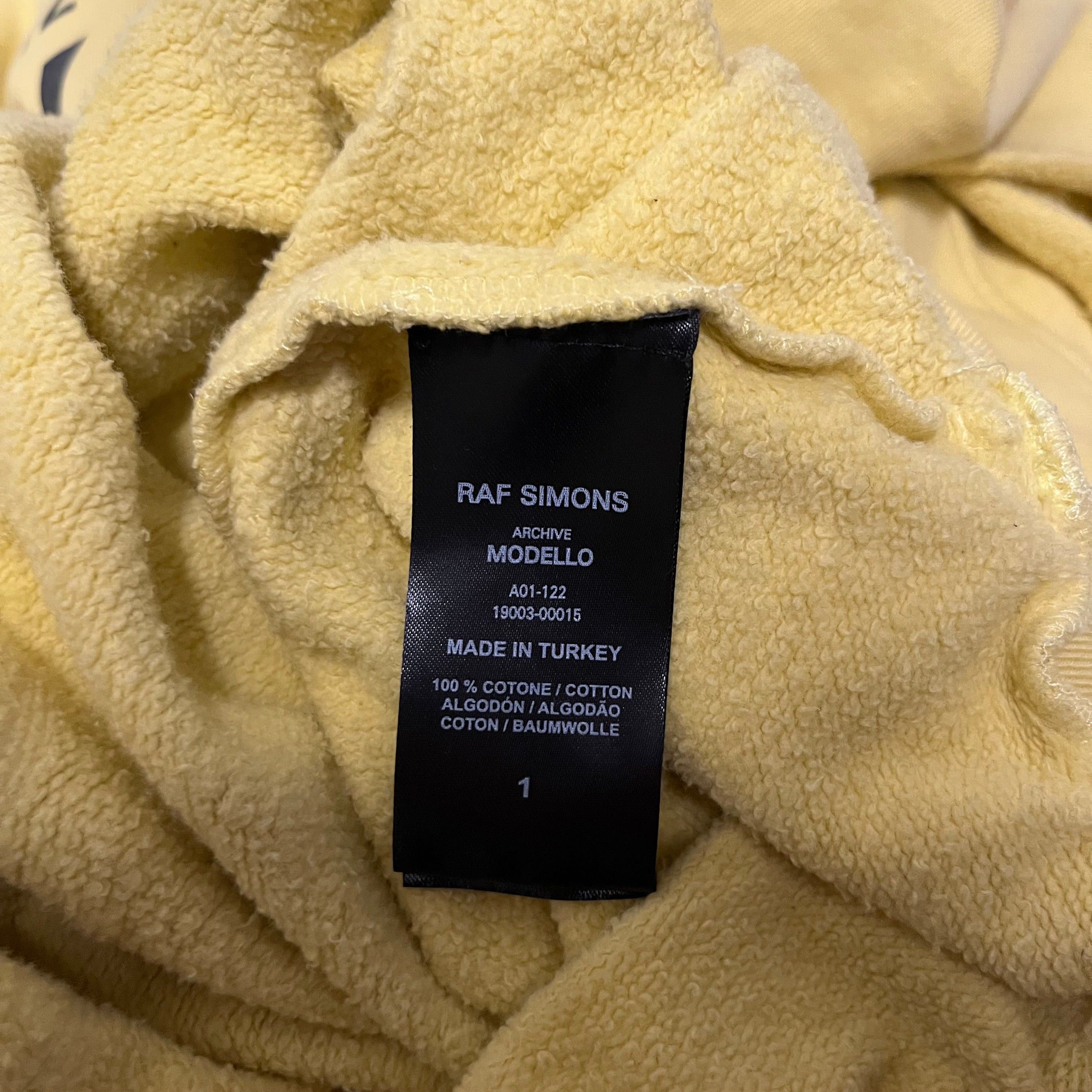 Raf Simons Raf Simons Archive Redux KOLLAPS Yellow Sleeveless Hoodie Size US S / EU 44-46 / 1 - 4 Thumbnail