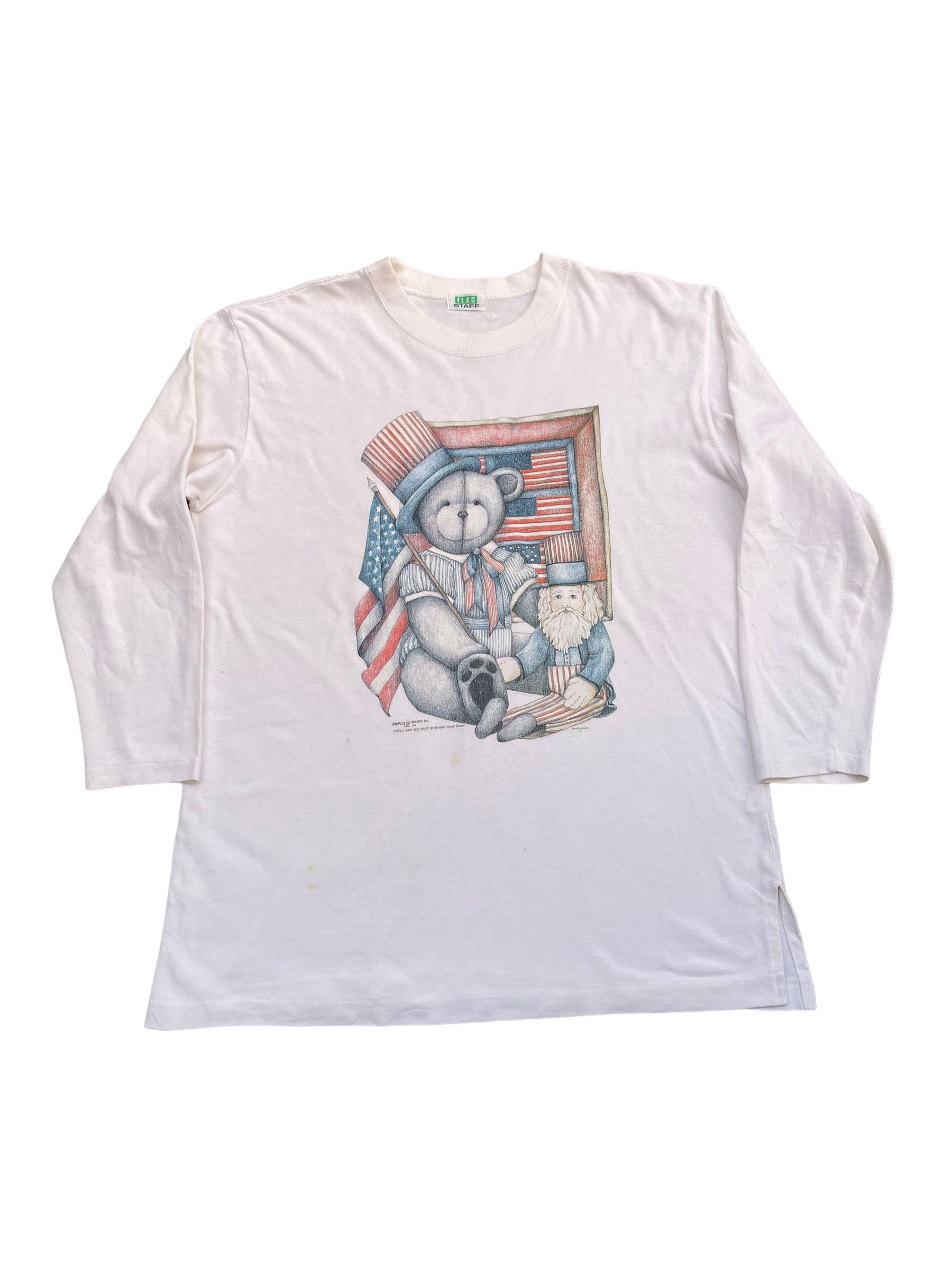 Flagstuff Vintage Uncle Sam & Burt 1988 Tshirt Size US L / EU 52-54 / 3 - 1 Thumbnail