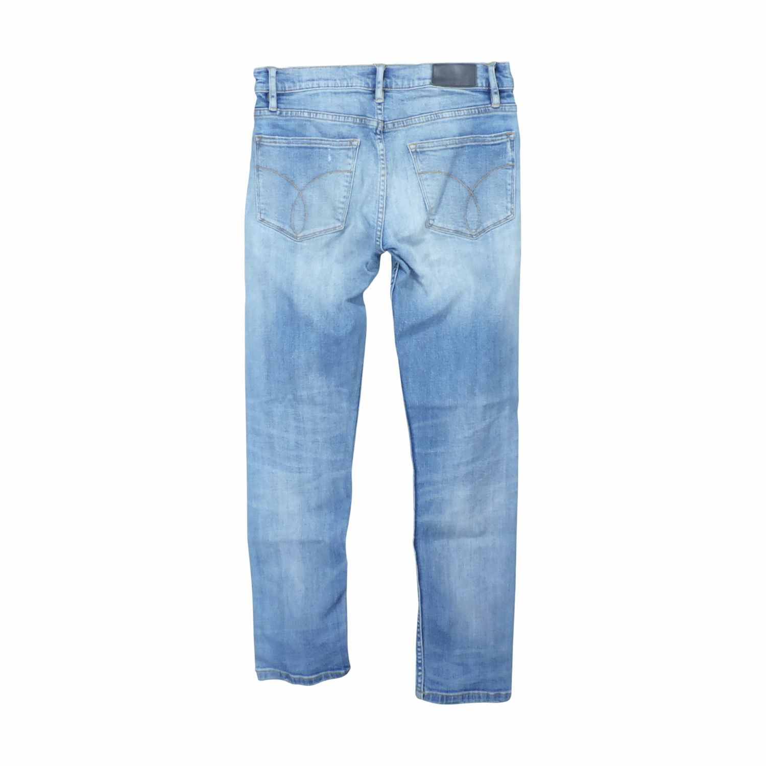 Calvin Klein CK PREMIUM ITALIAN STRETCH SELVEDGE CASPIAN SEA SLIM DENIM Size US 27 - 2 Thumbnail