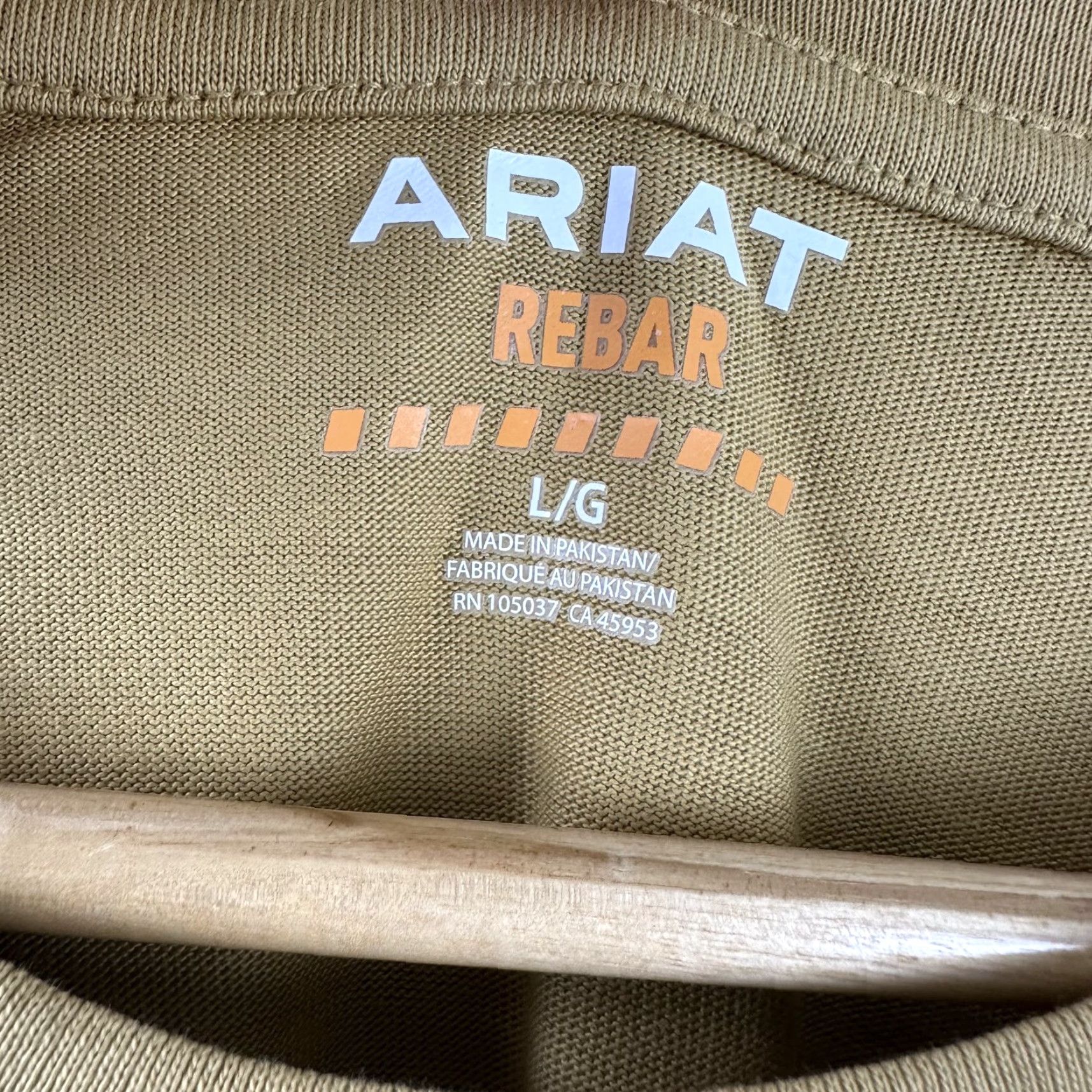 Ariat Ariat Rebar T Shirt Western Womens Large Mustard Yellow Logo Long Sleeve NWT Size L / US 10 / IT 46 - 3 Thumbnail