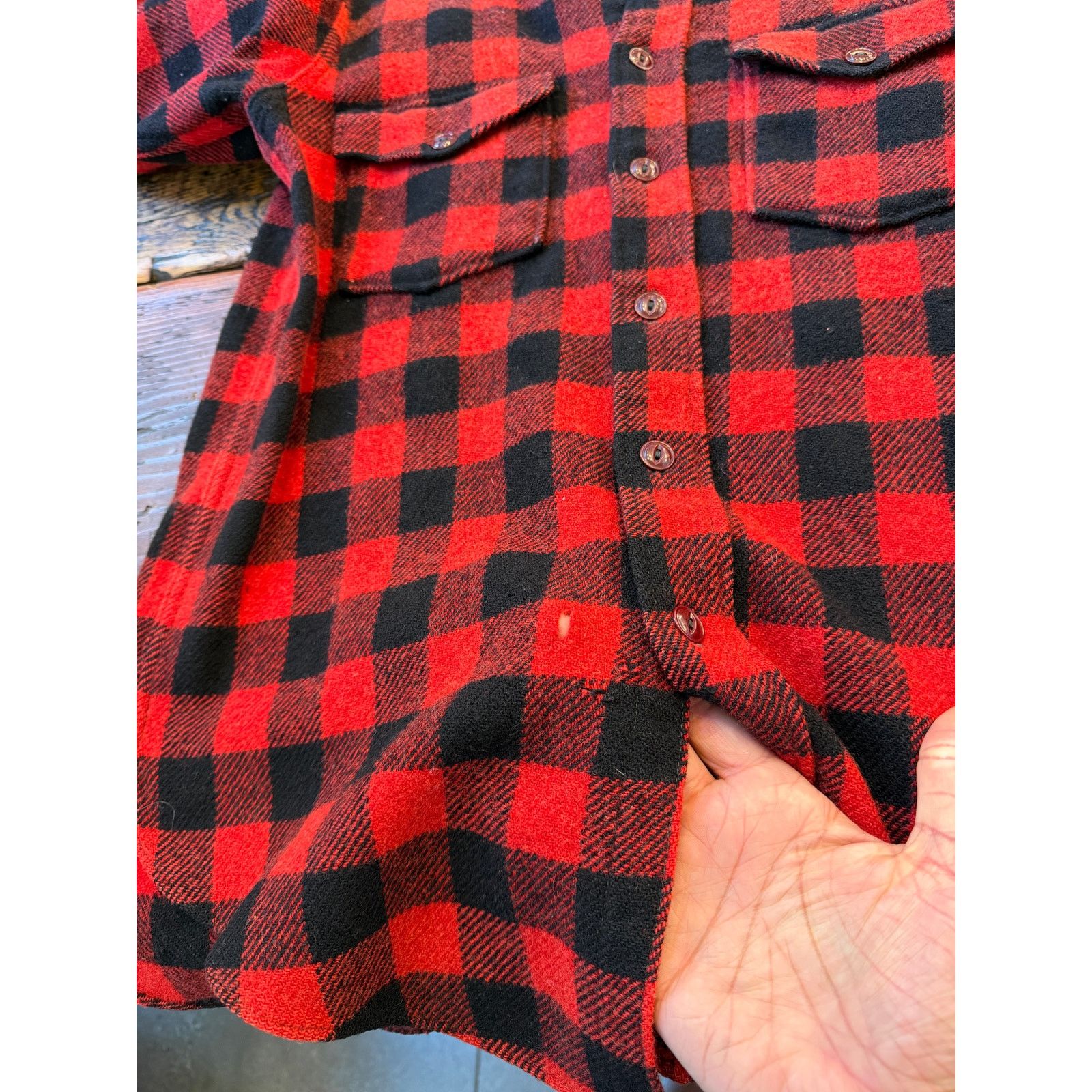 Woolrich Woolen Mills Vintage 40's 50's Woolrich Buffalo Plaid Shirt Jacket Size US S / EU 44-46 / 1 - 9 Thumbnail