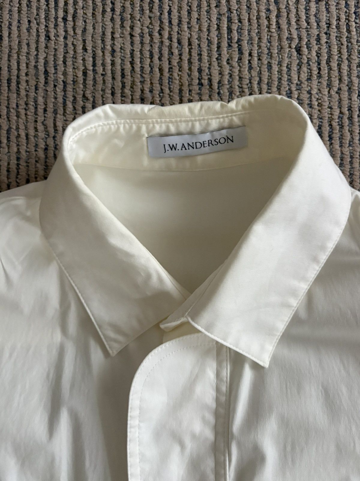 JW Anderson White D-Ring Detail Shirt Size US M / EU 48-50 / 2 - 3 Thumbnail